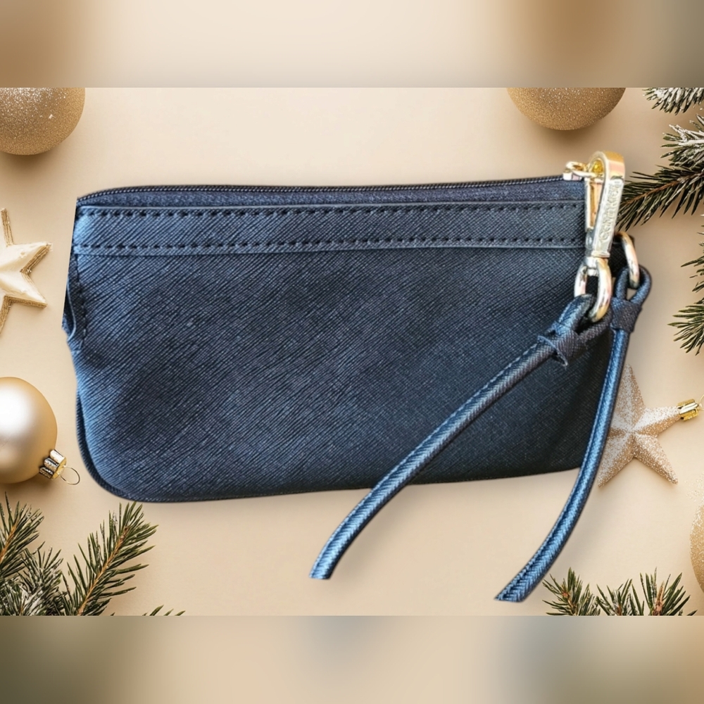 Calvin Klein Wristlet in A BEAUTIFUL Blue/Black color NO CALLOUTS NWOT - Picture 4 of 8